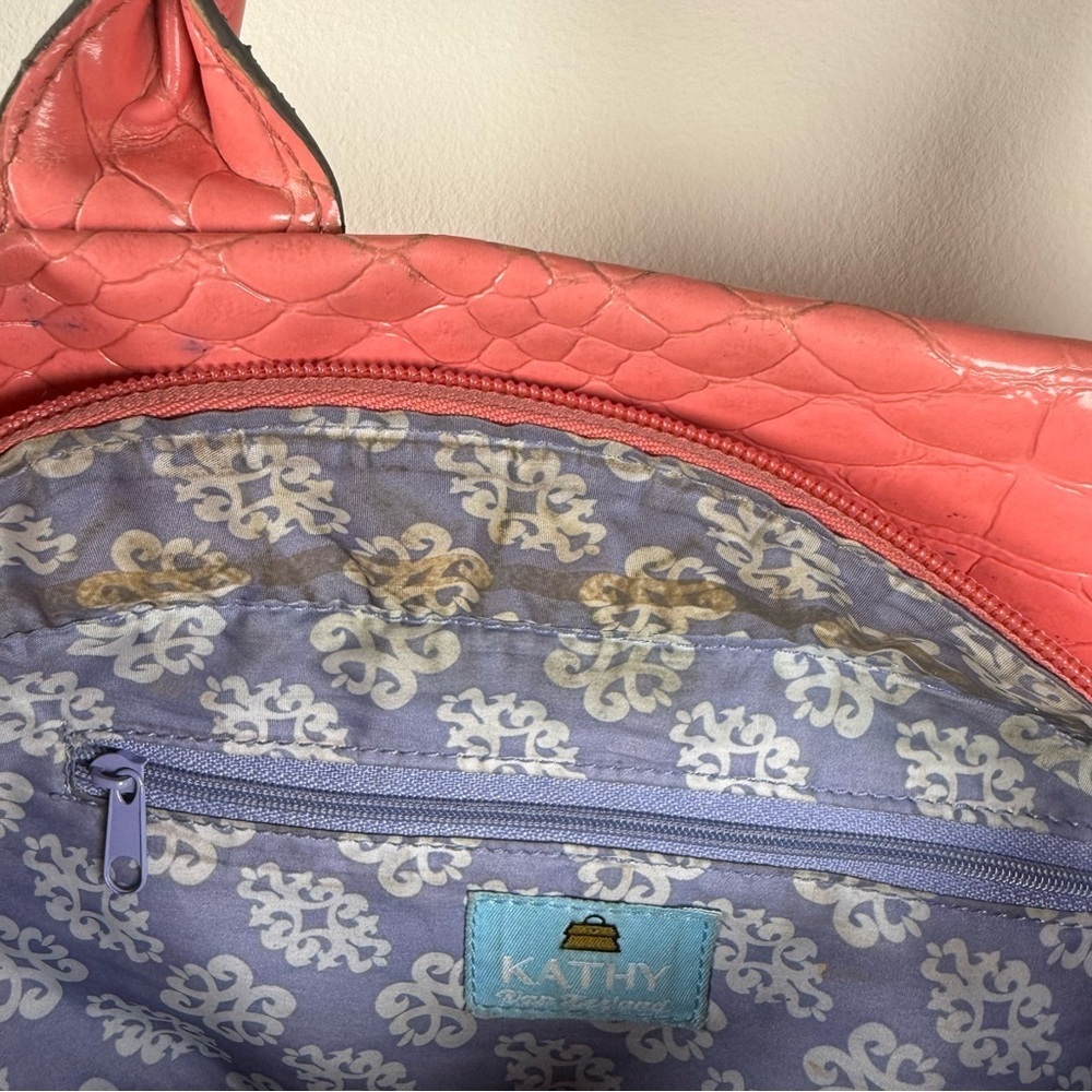 Kathy Van Zeeland Pink Over the Shoulder Bag Y2K - Picture 7 of 12